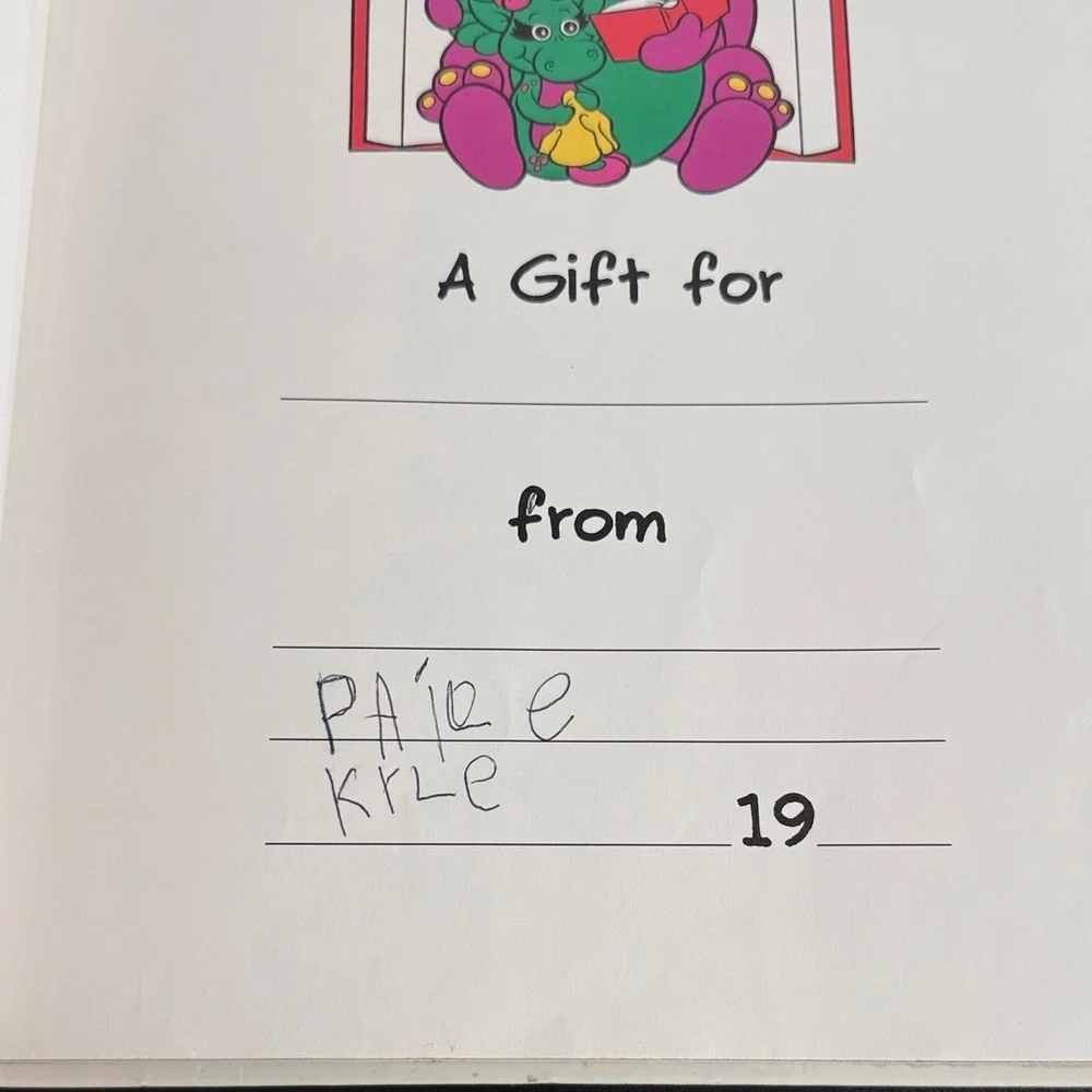 Vintage 1993 Barney’s Favorite Mother Goode Rhymes Children’s Book
